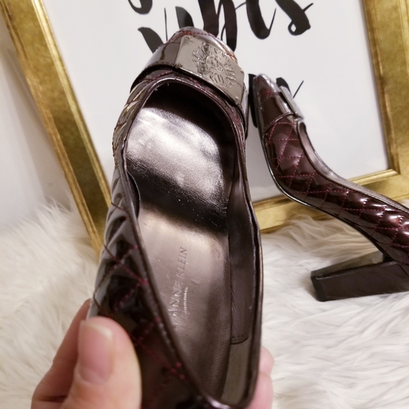 Anne Klein quilted patent leather Akneely shoes - Picture 8 of 8